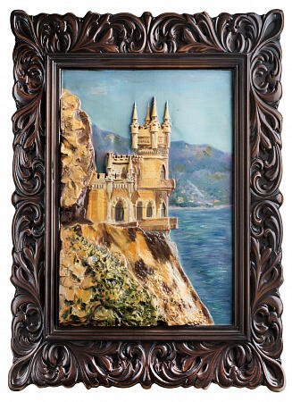 Трехмерное панно из дерева